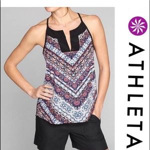 Athleta cute stylish workout shirt with boho feel